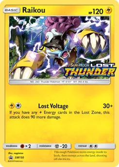 SM Black Star Promos Raikou Pokémon card